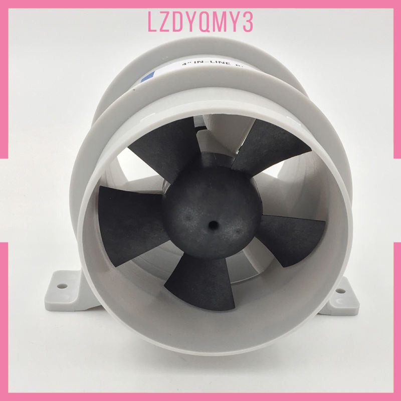 Máy thổi khí 4" 12 Volt màu trắng chống thấm nước cho tàu thuyền