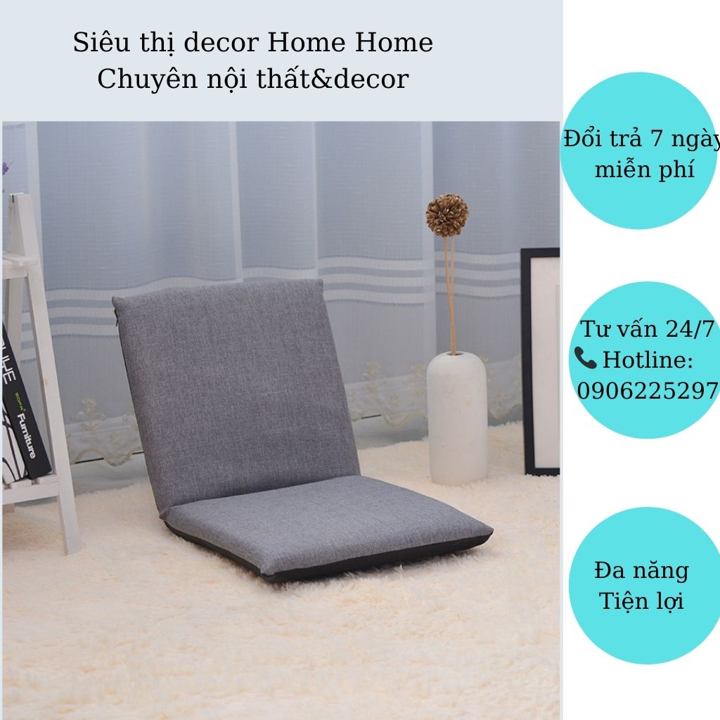 {HÀNG HOT}Ghế bệt tựa lưng tatami kiểu nhật, vải cotton có thể tháo rời,Ghế tatami ngồi bệt tựa lưng DH-BGK2010