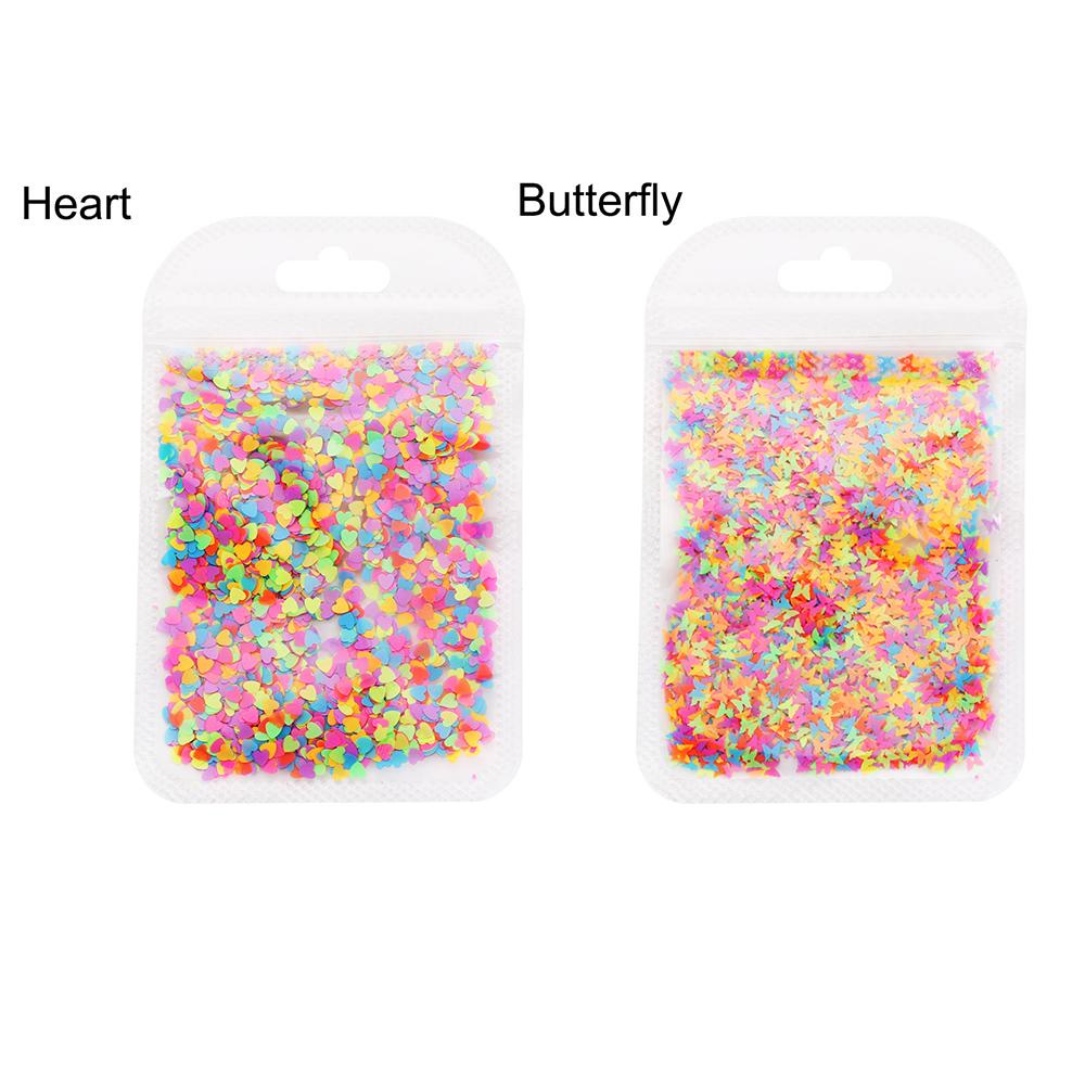 Kim Tuyến Hình Bướm Dạ Quang Trang Trí Móng Tay Nghệ Thuật Cho Nữ