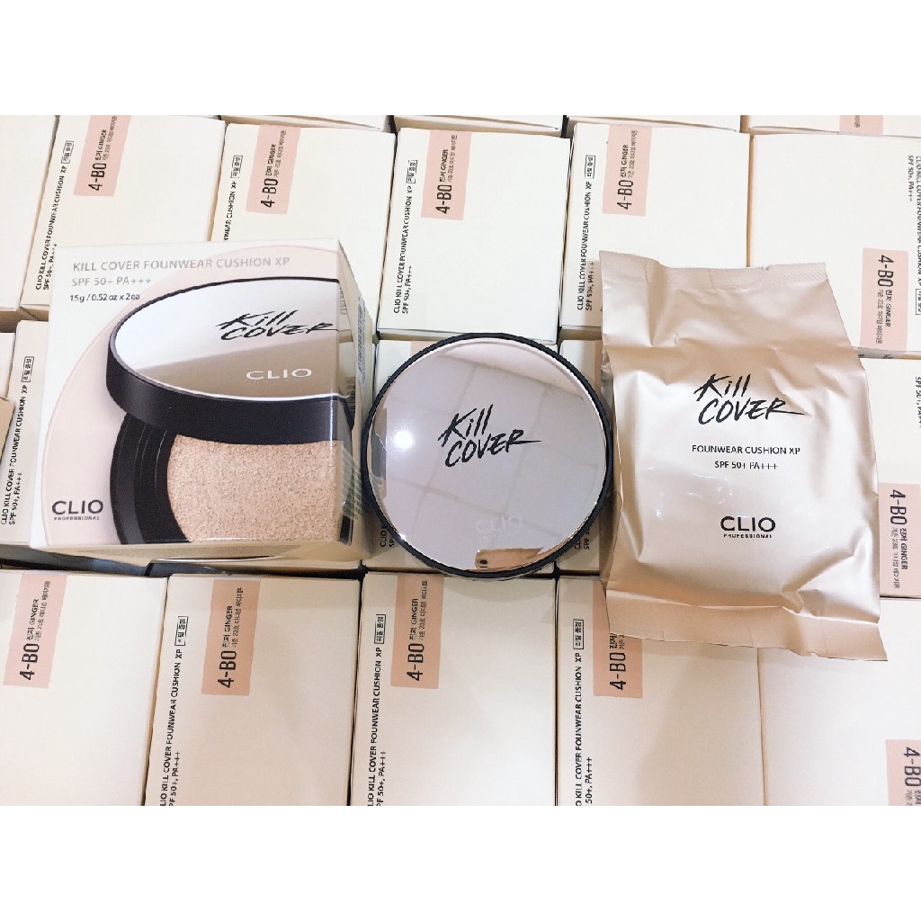 Set Phấn Nước Phấn nước “ All in one” Clio Kill Cover Founwear Cushion XP (SPF 50/PA+++)