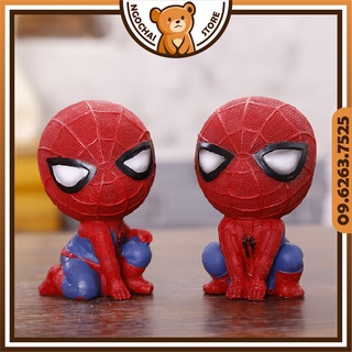Mô hình Người Nhện siêu cute | Tiểu cảnh Spider Man terrarium để bàn mini