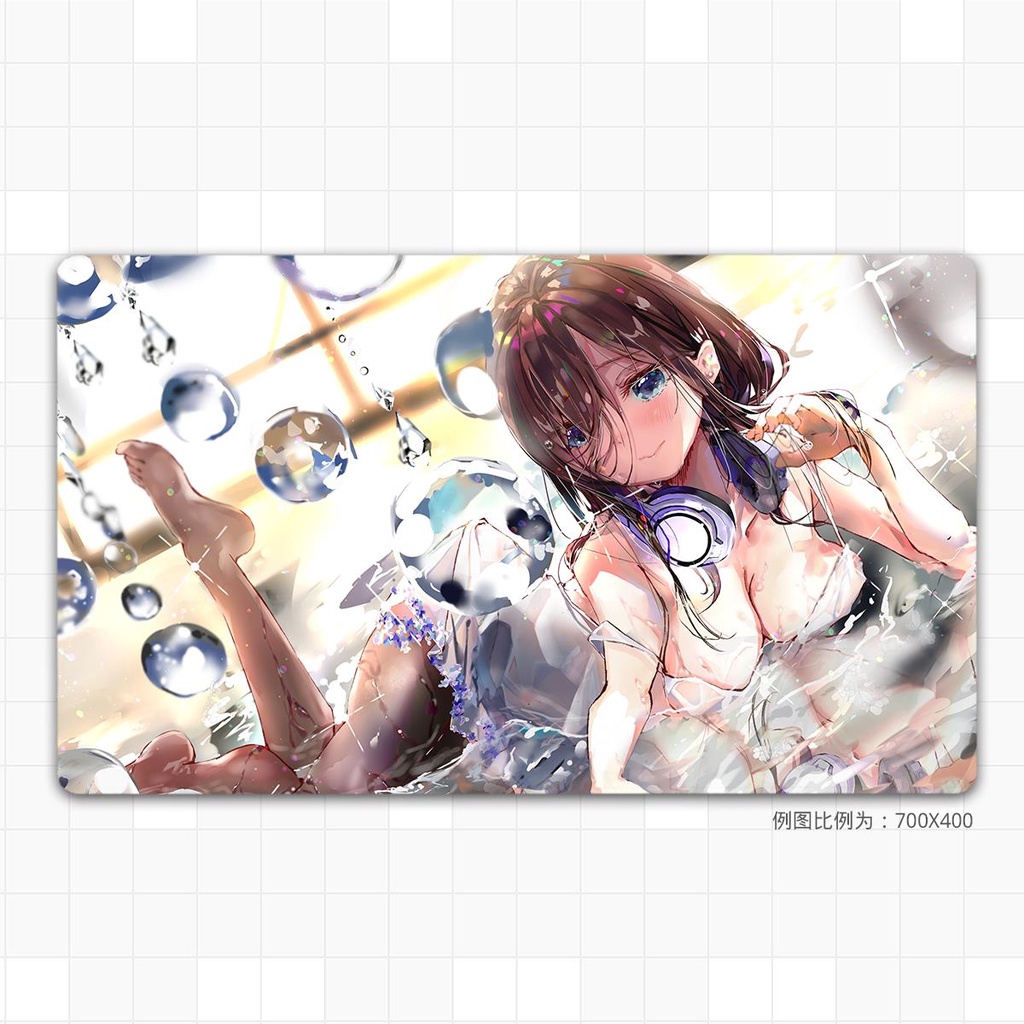 Tấm Lót Chuột Máy Tính Cỡ Lớn In Hình anime Hoa Năm Cánh Hai no three Lá