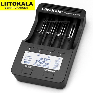 Bộ Sạc Và Tes Pin Đa Năng Liitokala Lii-500 Dùng cho pin AA, AAA, 18650, 32650 (1.2V, 3.2V, 3.6V...)