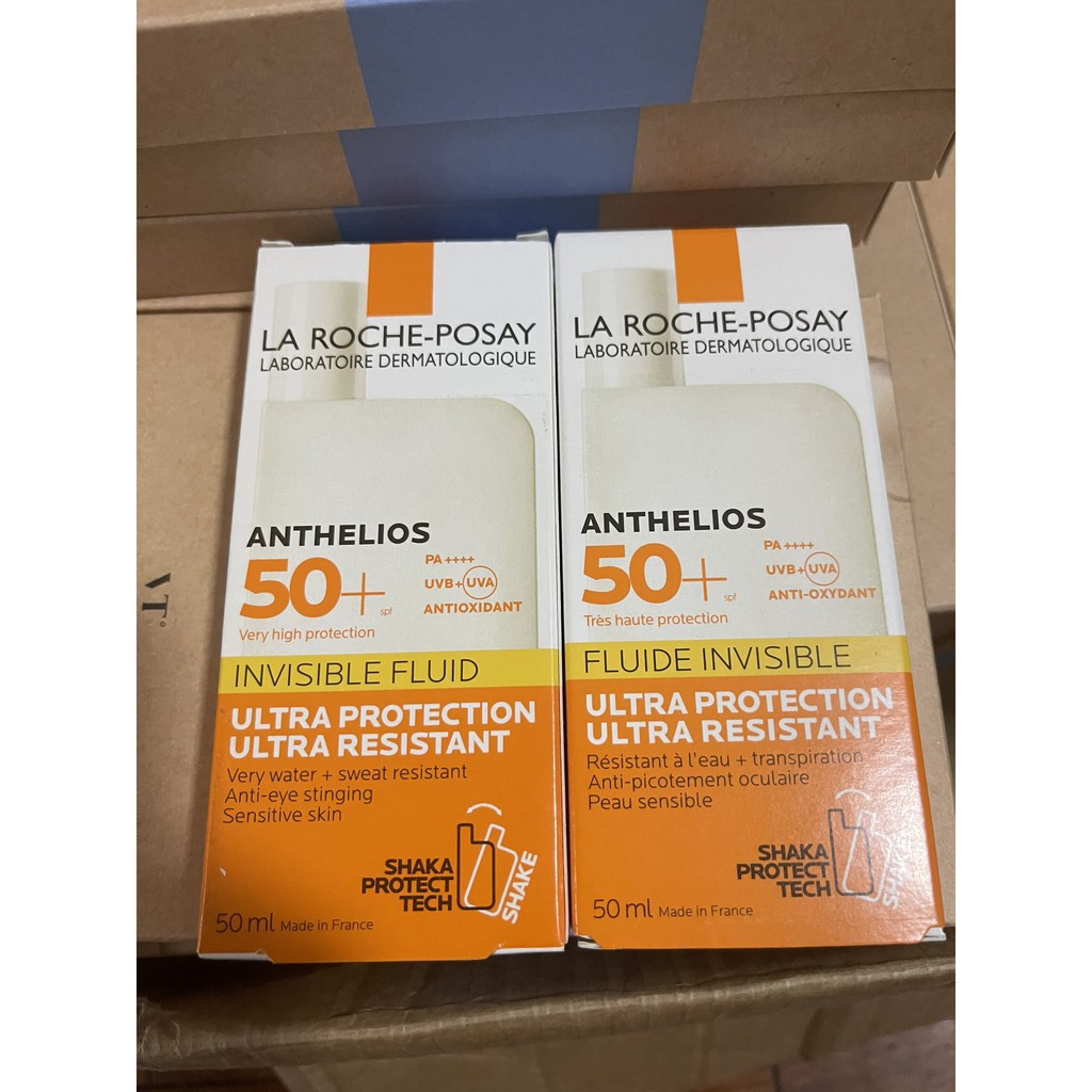 Kem Chống Nắng Dạng Sữa Lỏng Không Nhờn Rít La Roche-Posay Anthelios Invisible Fluid SPF50+ 50ml | BigBuy360 - bigbuy360.vn