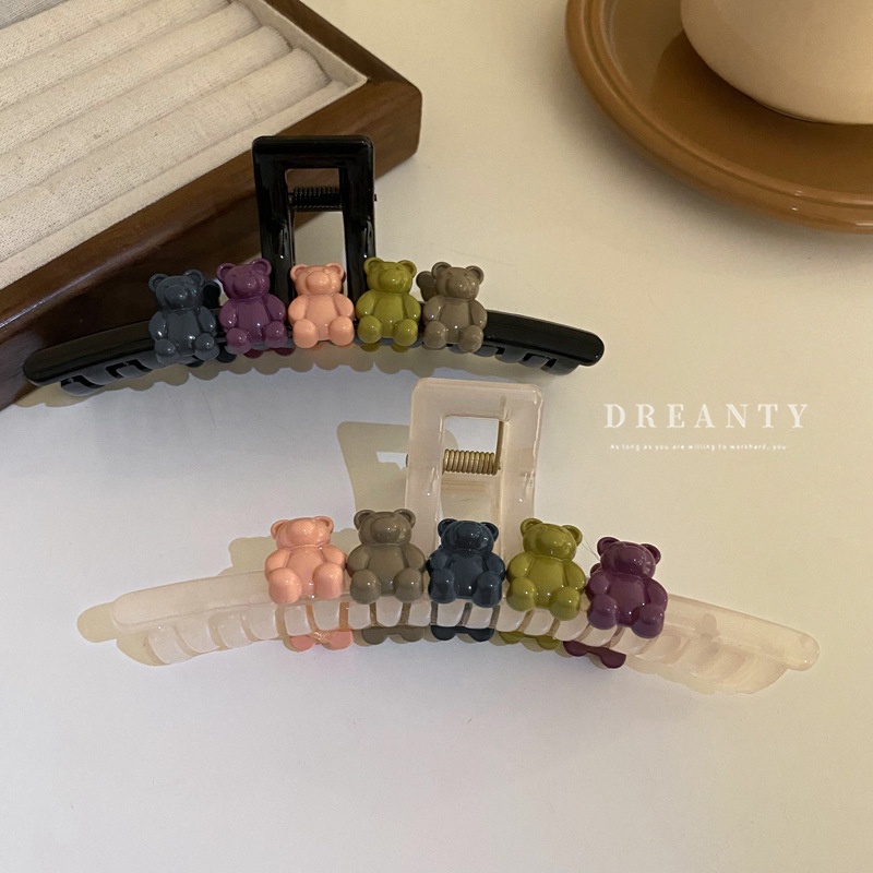 Kẹp Tóc Hình Cá Mập / Gấu Dễ Thương Phong Cách Hàn Quốc Cho Nữ