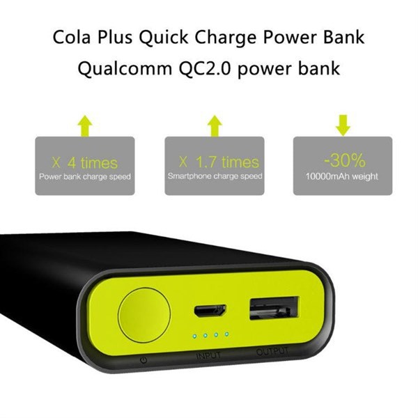 Sạc dự phòng 10000mAh Cola+ ROCK S