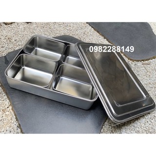 Khay gia vị inox có nắp inox/ nắp nhựa rời