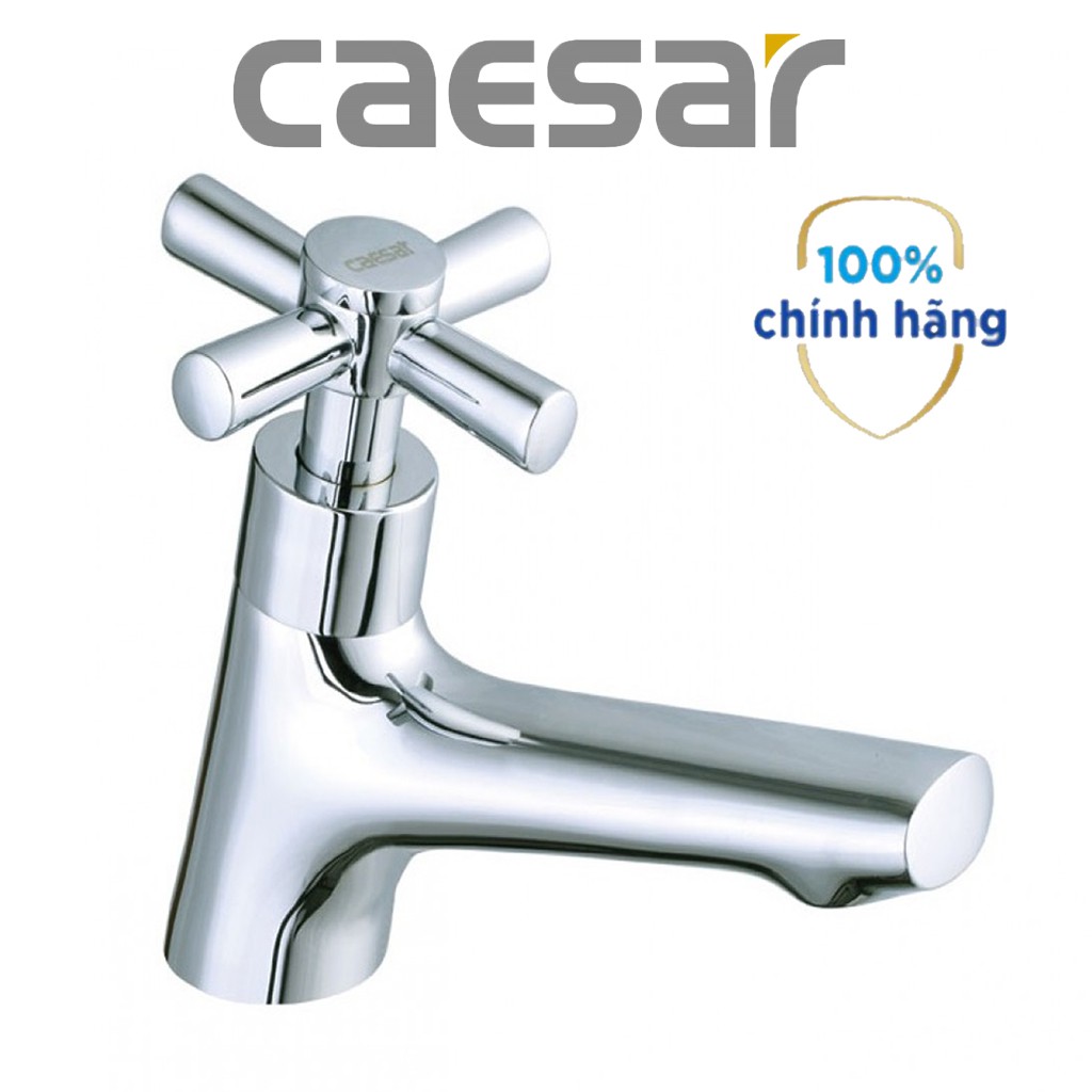 Vòi chậu rửa mặt Lavabo CAESAR 065C, sử dụng đường nước lạnh, đầu ren tiêu chuẩn 21