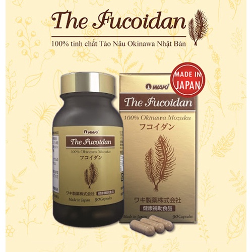 The Fucoidan Waki - 100% Tinh Chất Tảo Nâu Okinawa Nhật Bản Giúp Tăng Miễn Dịch, Giảm Tác Dụng Phụ Hóa Xạ Trị
