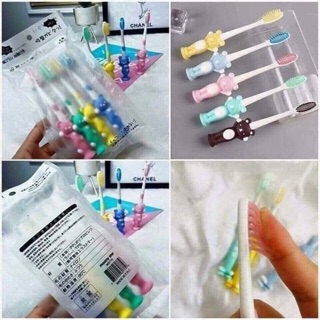 SÉT 4 BÀN CHẢI ĐÁNH RĂNG CHO BÉ