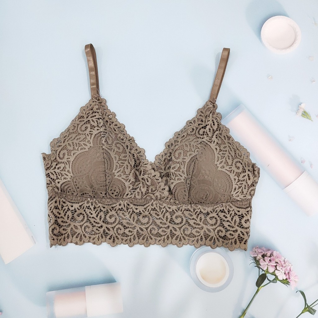 Bra 2 Dây Dáng Lửng Phối Ren Đệm Mỏng Lưng Trần Gợi Cảm Thanh Thoát (HY850) | BigBuy360 - bigbuy360.vn