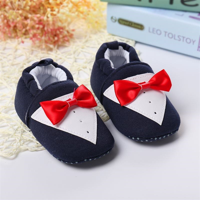 Giày búp bê giữ ấm đính nơ xinh xắn thời trang cho bé