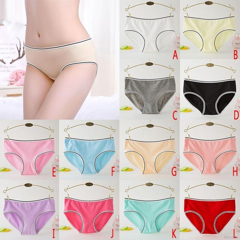 FREESHIP ĐƠN 99K_ Quần lót cotton màu trơn cho nữ