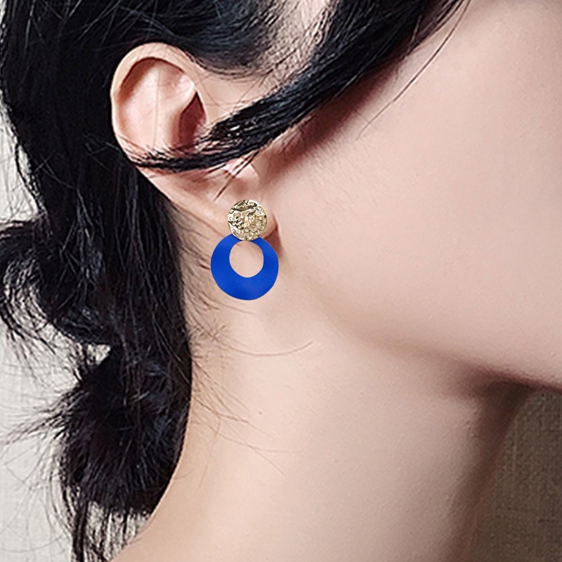 Khuyên Tai Nữ Hình Tròn Thời Trang Hàn
