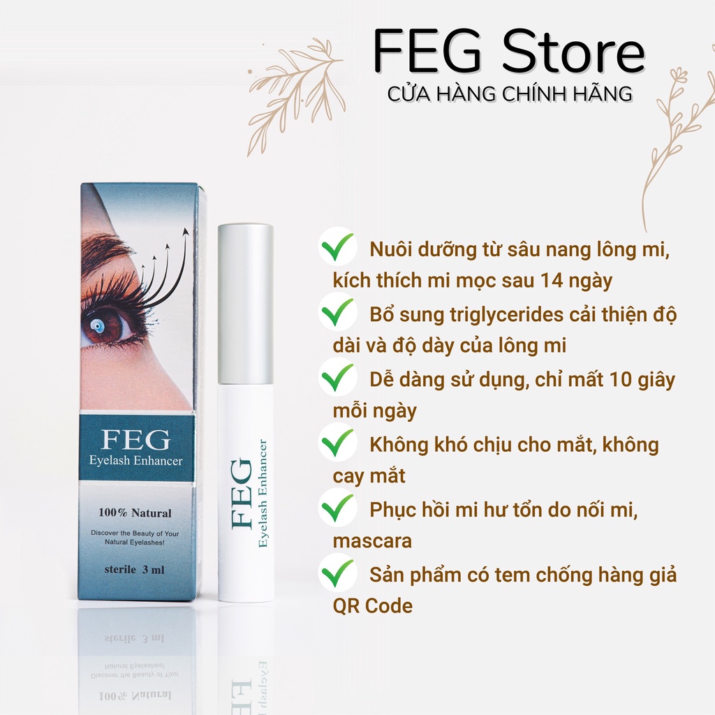 FEG1- Dưỡng mi FEG EYELASH ENHANCER DƯỠNG MI DÀI_3ml | WebRaoVat - webraovat.net.vn