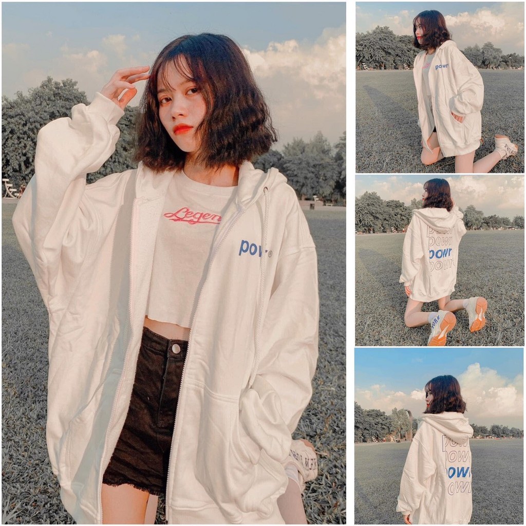 Áo khoác Hoodie POWR chất nỉ cotton tàu siêu đẹp (có ảnh thật) Xưởng sỉ nguyễn hoa | BigBuy360 - bigbuy360.vn