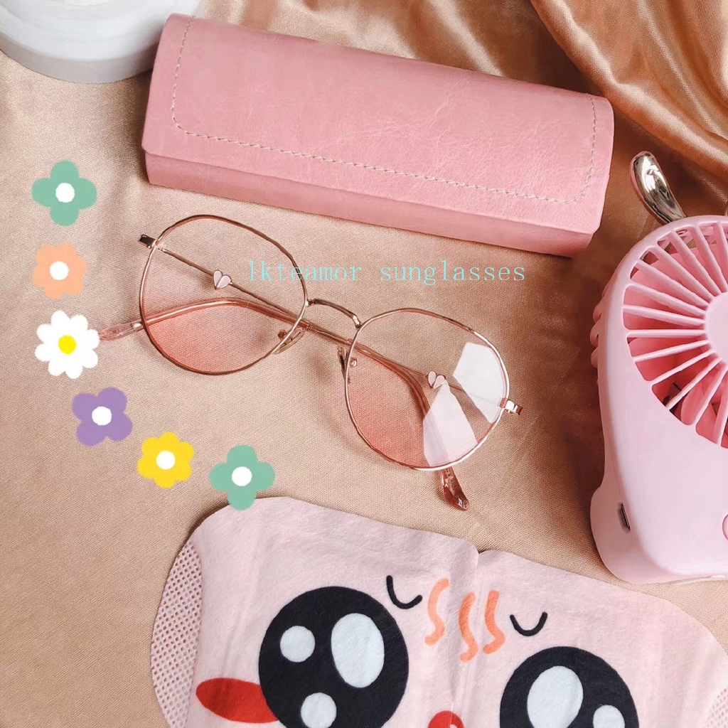 Kính mát hình trái tim phong cách Nhật Bản dễ thương dành cho nữ