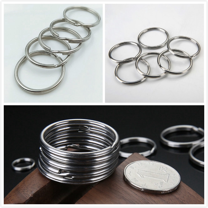 10 cái vòng kim loại móc chìa khóa DIY