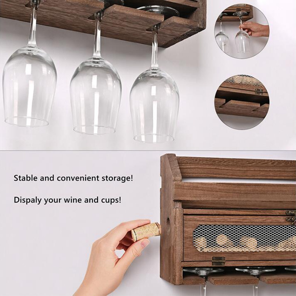 Giá Đỡ Chai Rượu Gắn Tường Almencla1