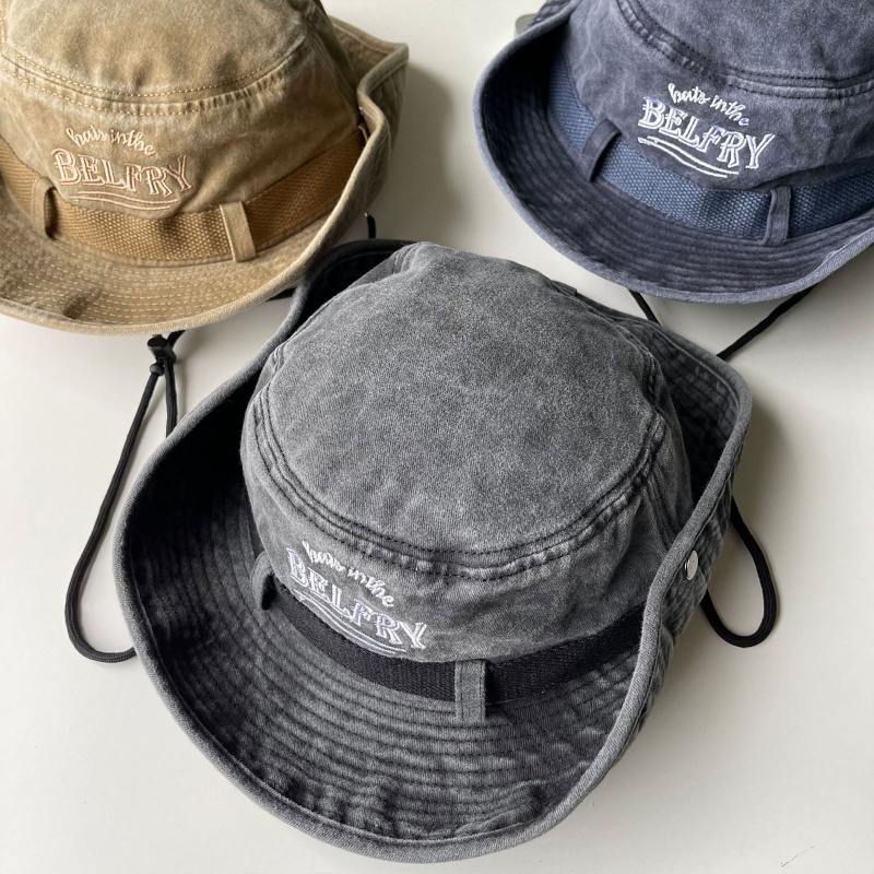 Nón Tai Bèo Cotton Thêu Chữ ONERI Thời Trang Mùa Hè