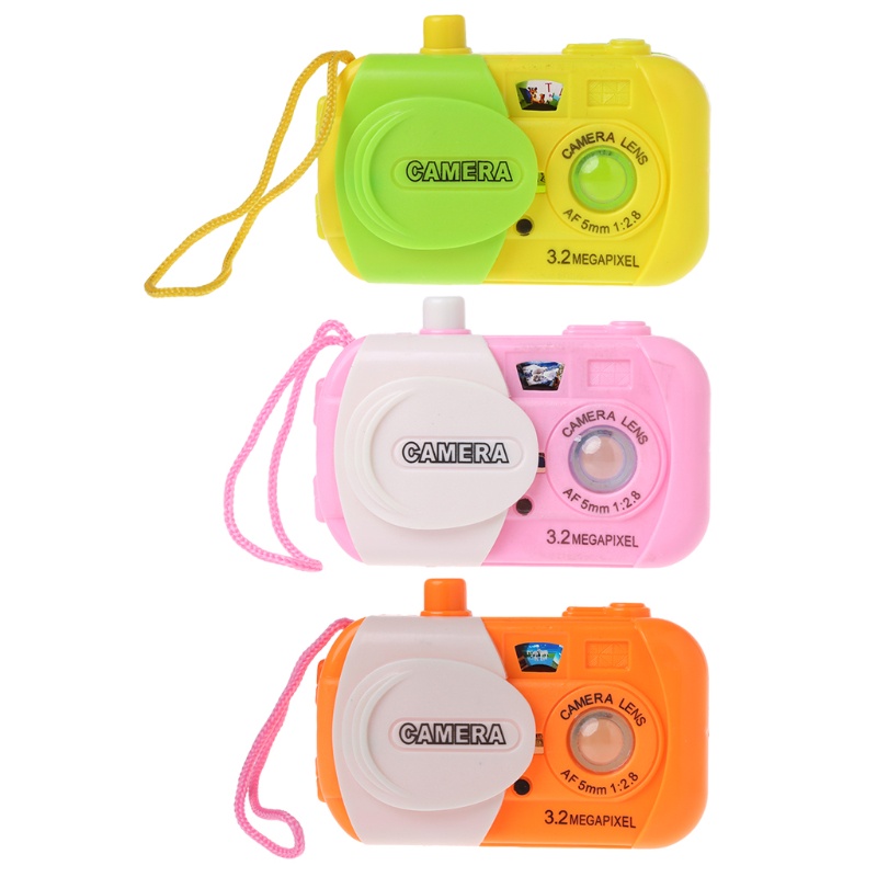 Máy Ảnh Đồ Chơi Chiếu Bóng Trượt Nhiều Màu Sắc Cho Trẻ Mẫu Giáo