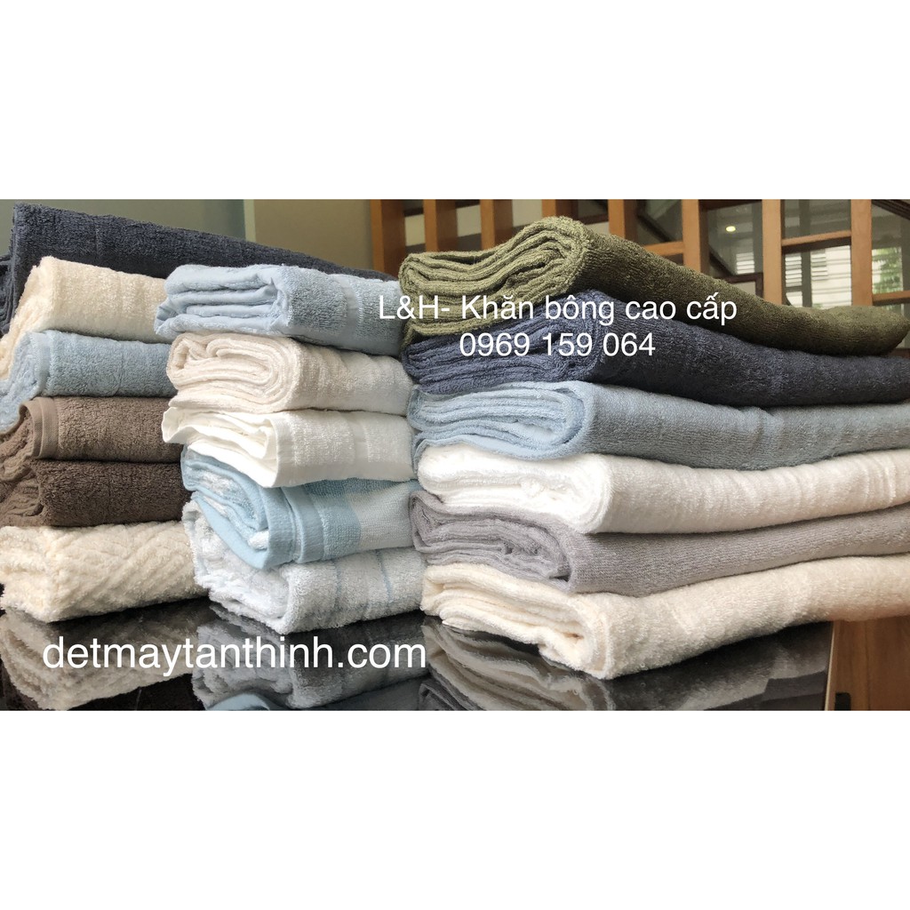 Khăn tắm cotton Muji xuất nhật cao cấp, KT 60x120cm, nặng 250g