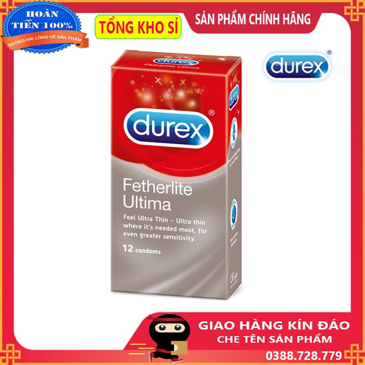 [Bán sỉ ] Bao cao su durex fetherlite ultima hộp 12 cái giá sỉ