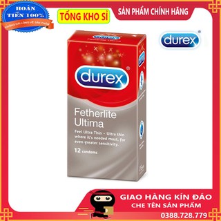 [Bán sỉ ] Bao cao su durex fetherlite ultima hộp 12 cái giá sỉ
