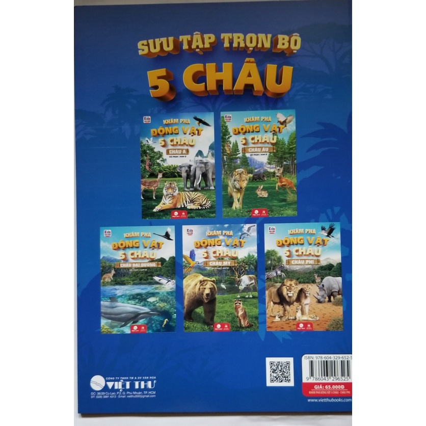 Sách- Khám Phá Động Vật 5 Châu- Châu Phi