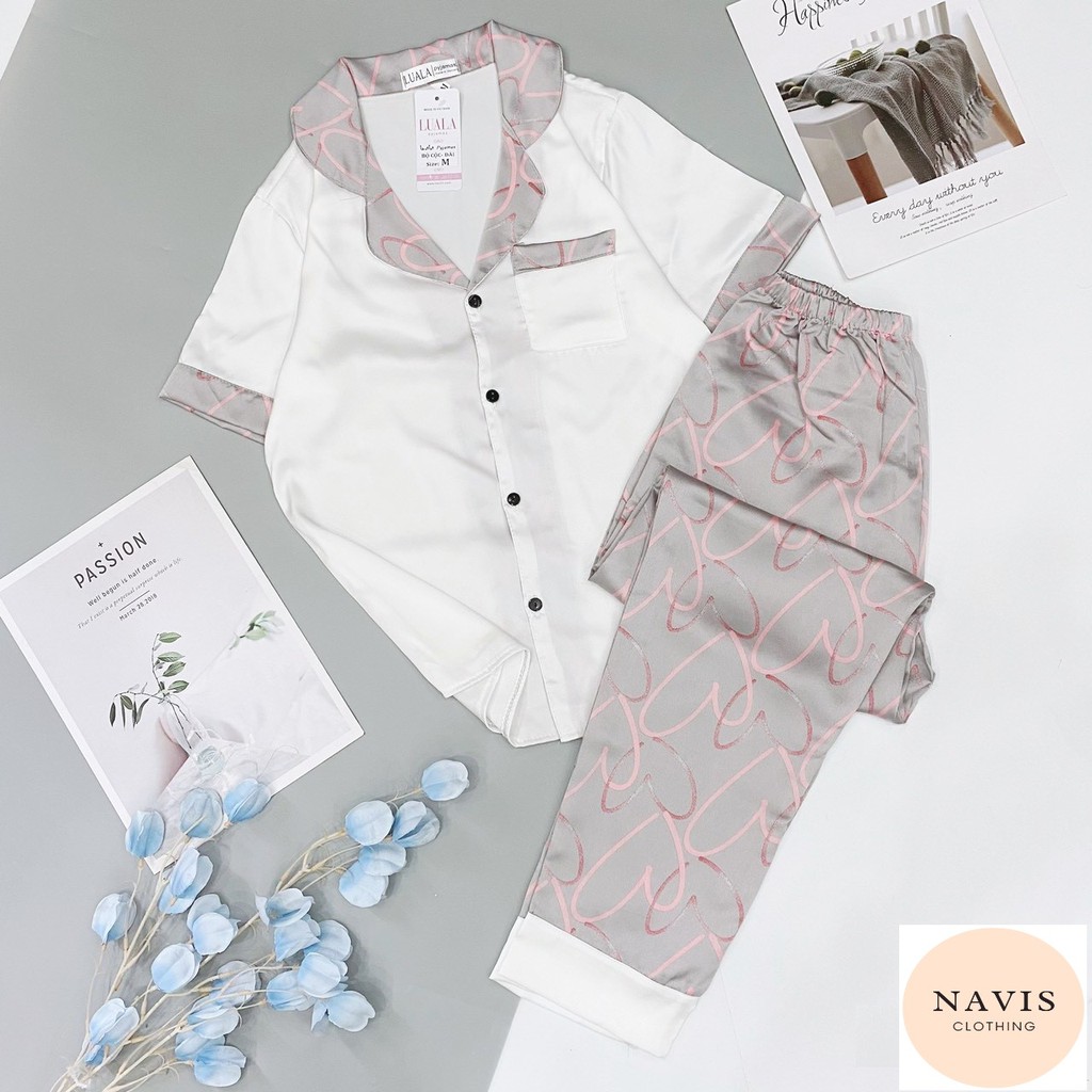 [XẢ KHO] Pijama Lụa Hàn Phối Satin Mẫu Hot 2021 | BigBuy360 - bigbuy360.vn