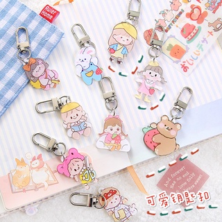 Hot: móc khóa cute nhiều hình xinh xắn - móc khóa chữ u hình cô gái, hình gấu dễ thương