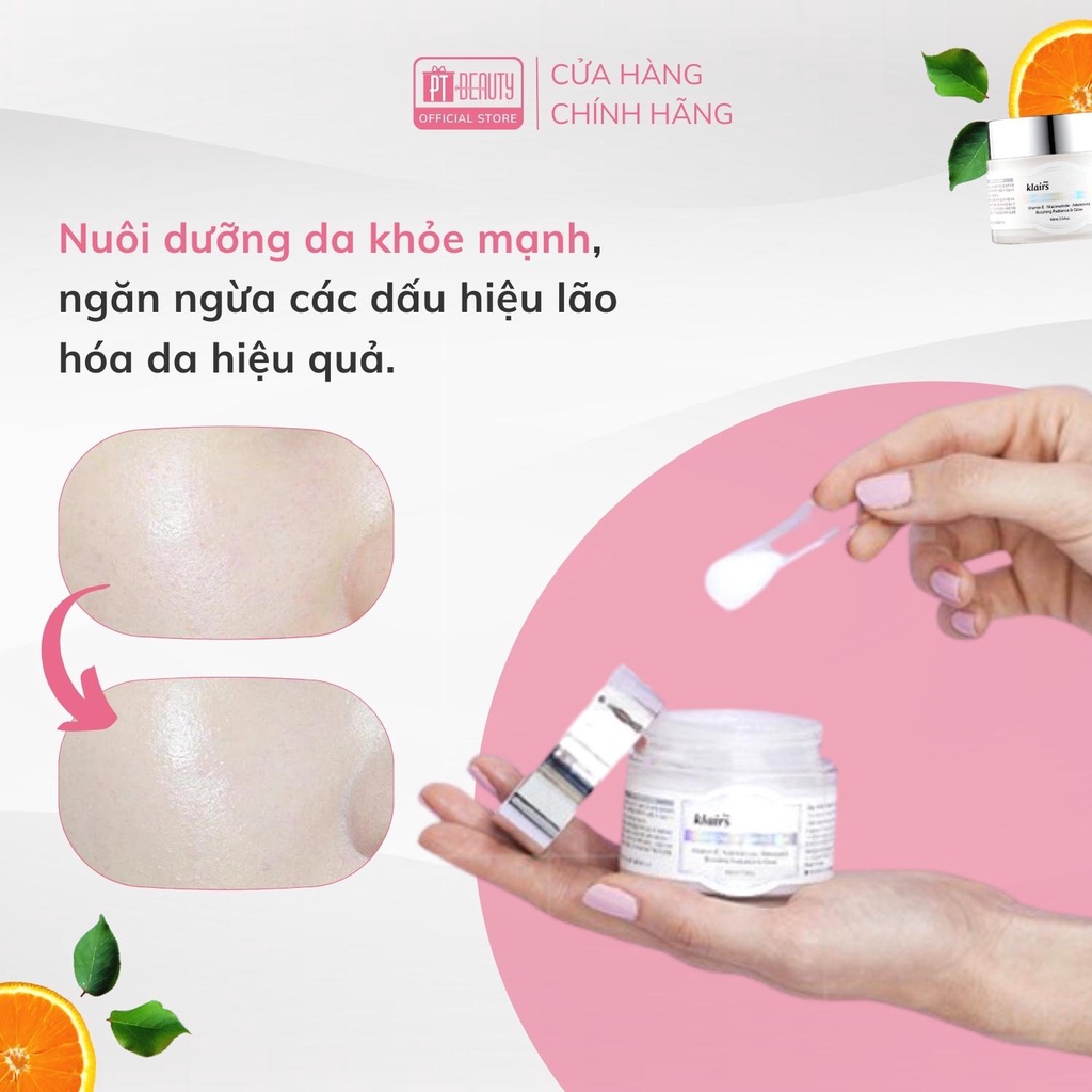 Mặt nạ ngủ cấp ẩm 2 trong 1 Dear Klairs Freshly Juiced Vitamin E Mask 90ml