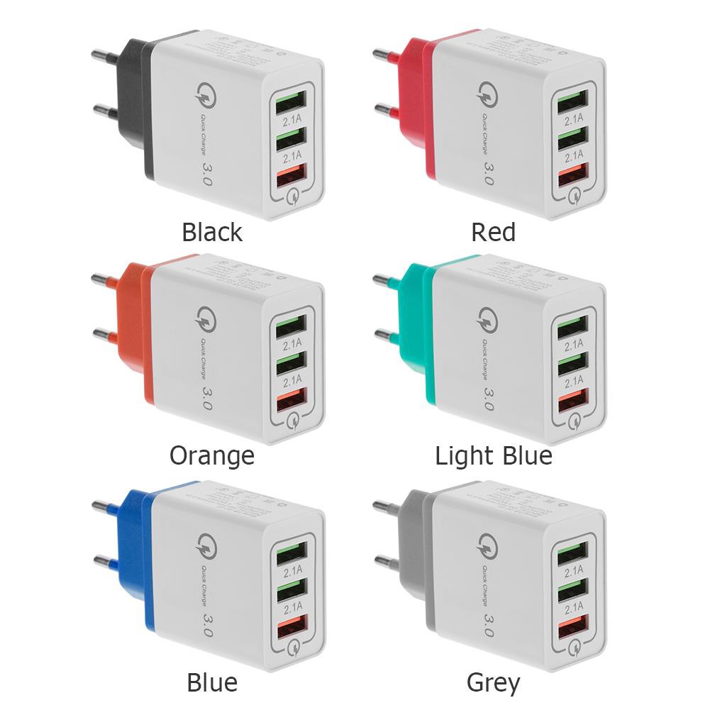 Ổ sạc điện thoại 3 cổng USB nhỏ gọn tiện lợi