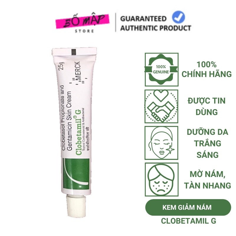 [SALE] [CAM KẾT 100% CHÍNH HÃNG] Tuýp kem giảm nám CLOBETAMIL G Thái Lan 25g