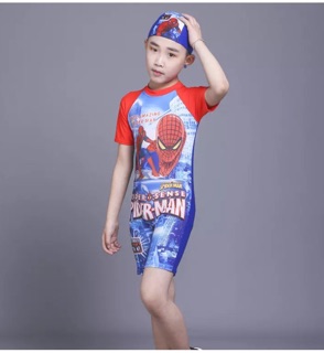 Đồ bơi bé trai TE14 Spider Man (kèm mũ bơi)