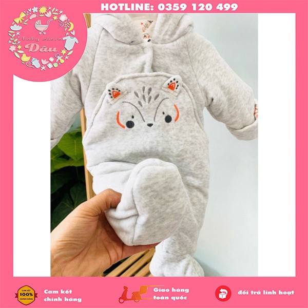 BODY Ủ LÔNG LÓT BÔNG CỰC ẤM HỌA TIẾT CÁO DỄ THƯƠNG CHO BÉ TỪ SƠ SINH ĐẾN 2 TUỔI