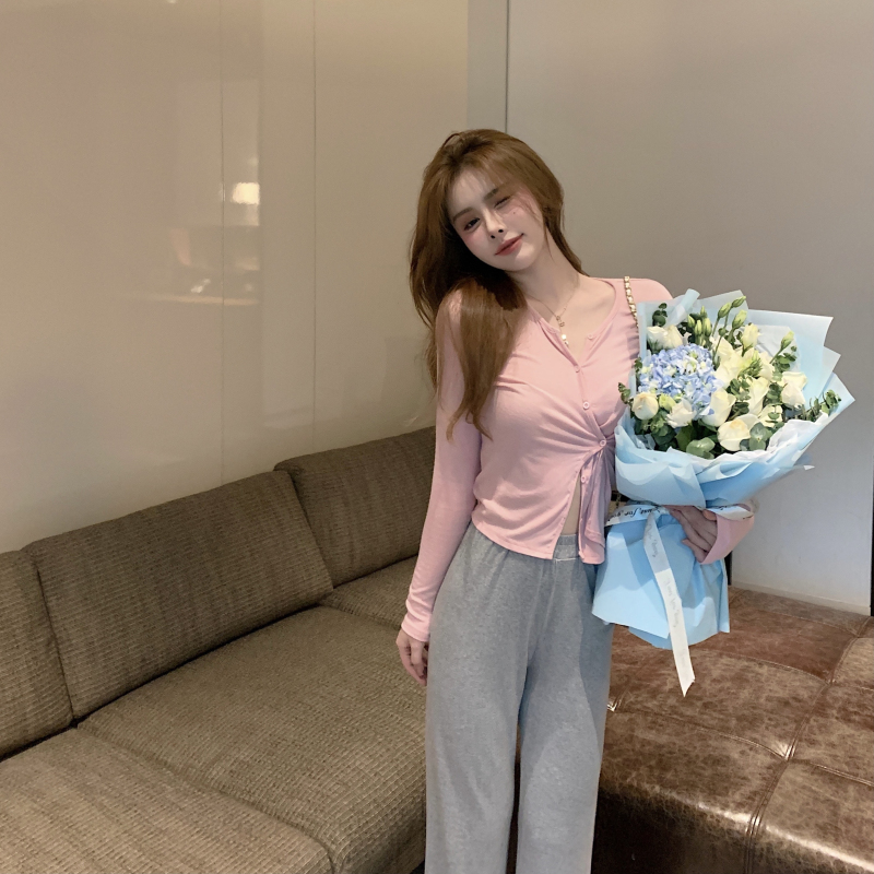 Áo tay dài/ Quần dáng rộng IELGY thời trang xinh xắn thoải mái cho nữ