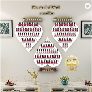 Kệ nail để sơn móng tay, mỹ phẩm - Hình Trái Tim, mẫu mới - đẹp hiện đại