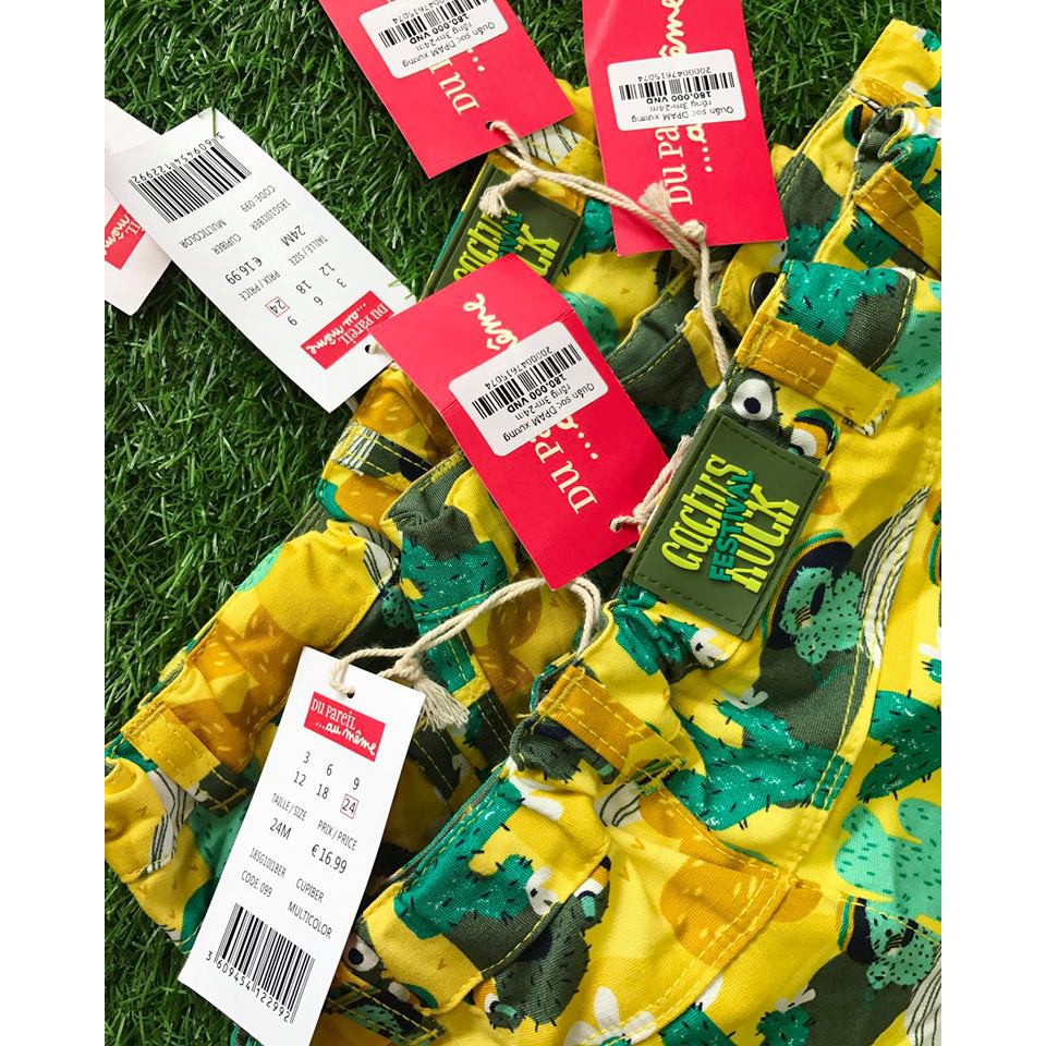 Quần bé trai họa tiết xương rồng