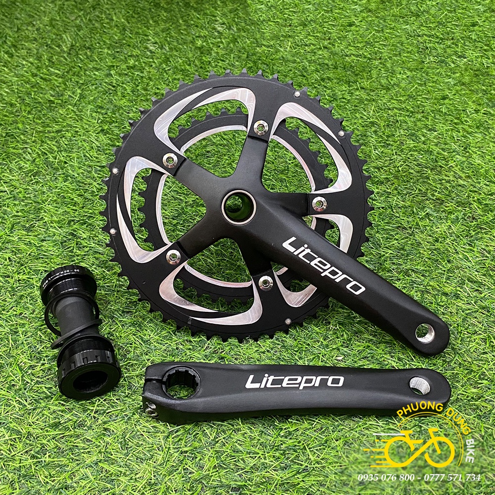 Đùi đĩa (Giò dĩa) rỗng xe đạp LITEPRO PROWHEEL 39-53T