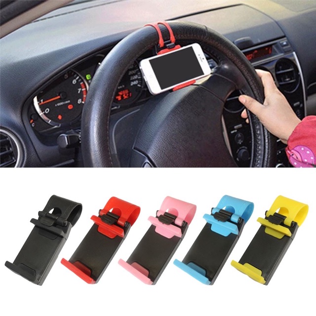 Kẹp giữ điện thoại gắn vô lăng xe hơi