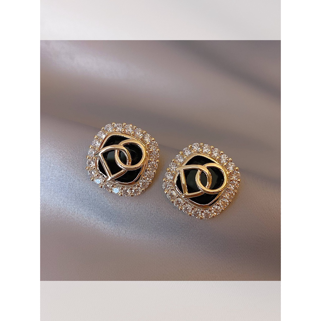 Khuyên Tai Hình Vuông Mạ Bạc 925 Thời Trang 2021 Phong Cách Mới Dành Cho Nữ