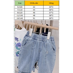 Quần jeans lửng cho bé trai OQ047