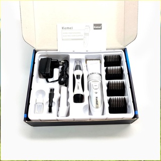 Tông đơ cắt tóc kemei - 6689 + kèm 1 máy tỉa lông mũi + kèm 1 pin dự phòng