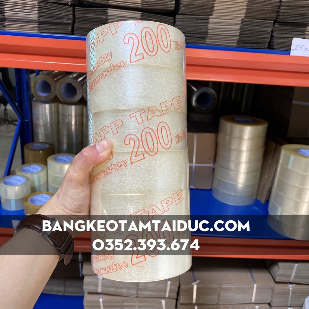 Băng Keo Trong, BK Đục 200 Yard 2 Kg Đóng Gói Dán Hàng