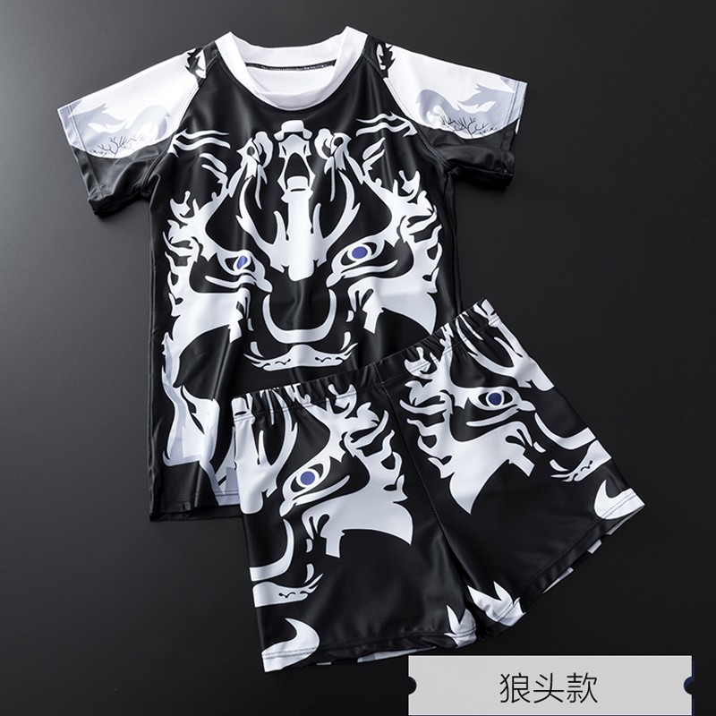 Bộ đồ bơi hai mảnh gồm áo tay ngắn và quần ngắn thời trang cho nam