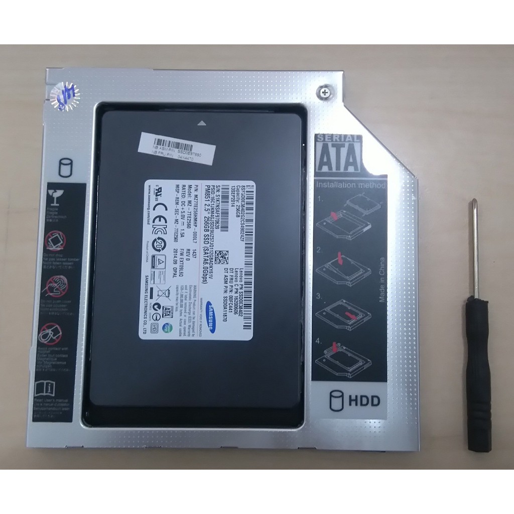 Khay gắn ổ cứng Caddy bay SATA3 thay cho ổ quang laptop