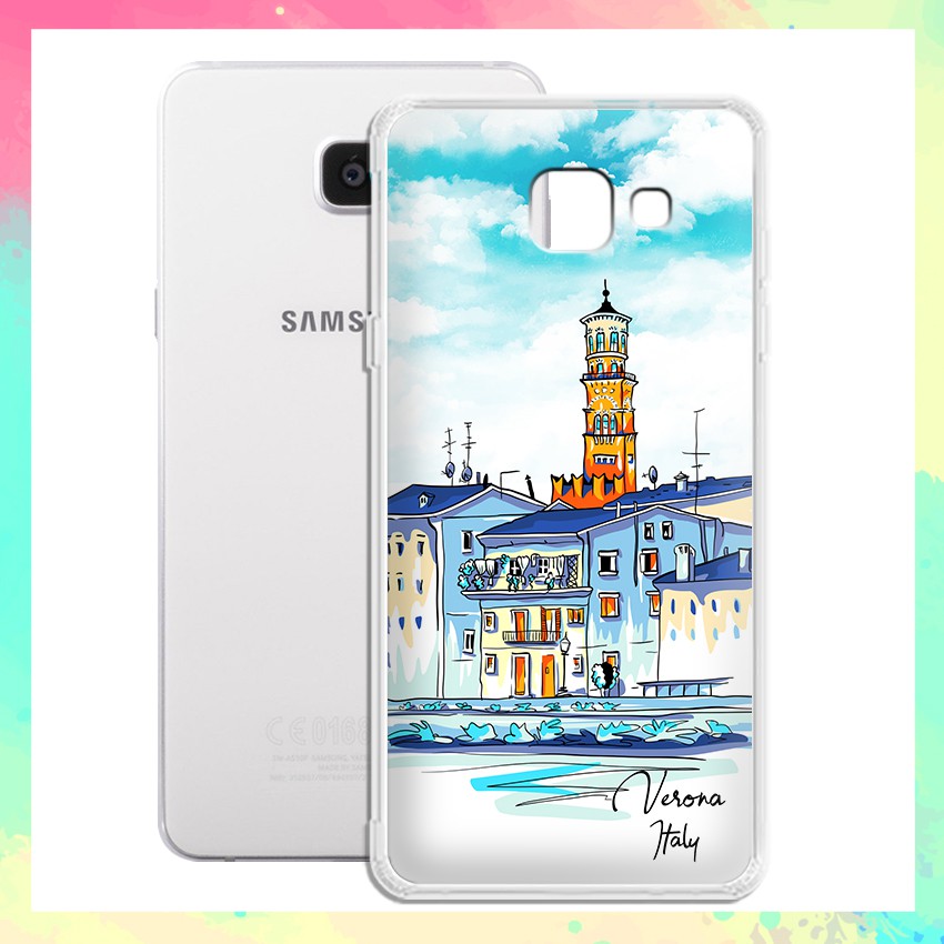 Ốp lưng Samsung Galaxy A5 2016 / A510 in họa tiết du lịch các nước tranh phong cảnh mùa hè - 01022 Silicone Dẻo
