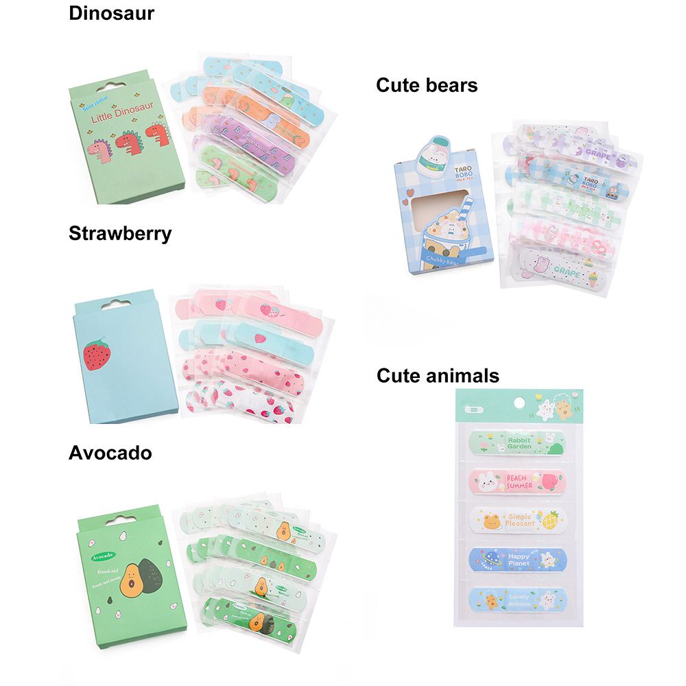 Bộ 20 băng cá nhân chống nước thoáng khí họa tiết hoạt hình độc đáo tùy chọn