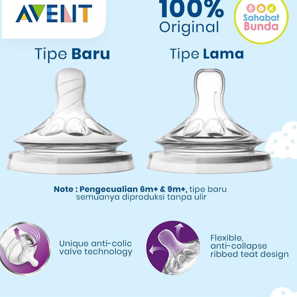 Núm Ti Giả Philips Avent Teat Tự Nhiên / Classic 2 / 100% Ori